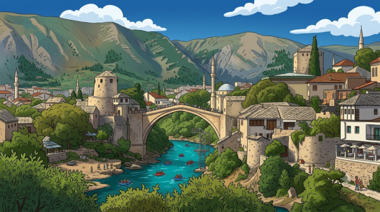 Mostar en de Neretva
